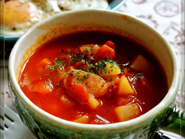 簡単♡トマトスープ(ミネストローネ)